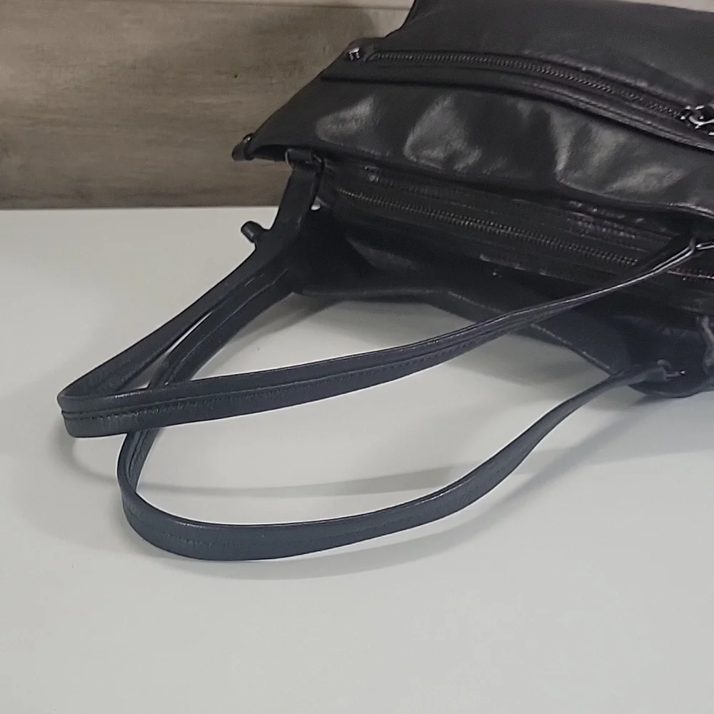 Anthropologie Botkier Black Leather Tote Shoulder Bag - Women